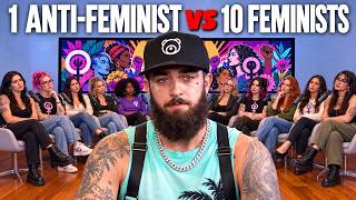 1 Anti-Feminist vs 10 Feminists | Abortion, Trans Women & Cornell 7