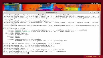 Debian 11-  Installing Gitea with PostgreSQL Nginx web server