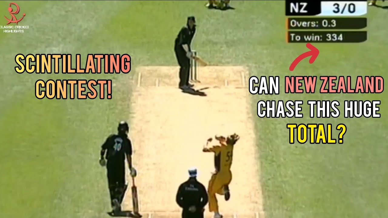 Can New Zealand Chase 336 Runs? | New Zealand V Australia | 2nd ODI ...