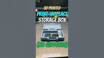 Print-In-Place Magic: 3D Printed Box In One Go!