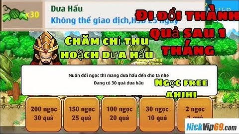 Ngọc Rồng Online:Thành Quả Chăm Chỉ Thu Hoặch Dưa Hấu Của Csemon Đã Đến Ngày Thu Hoạch