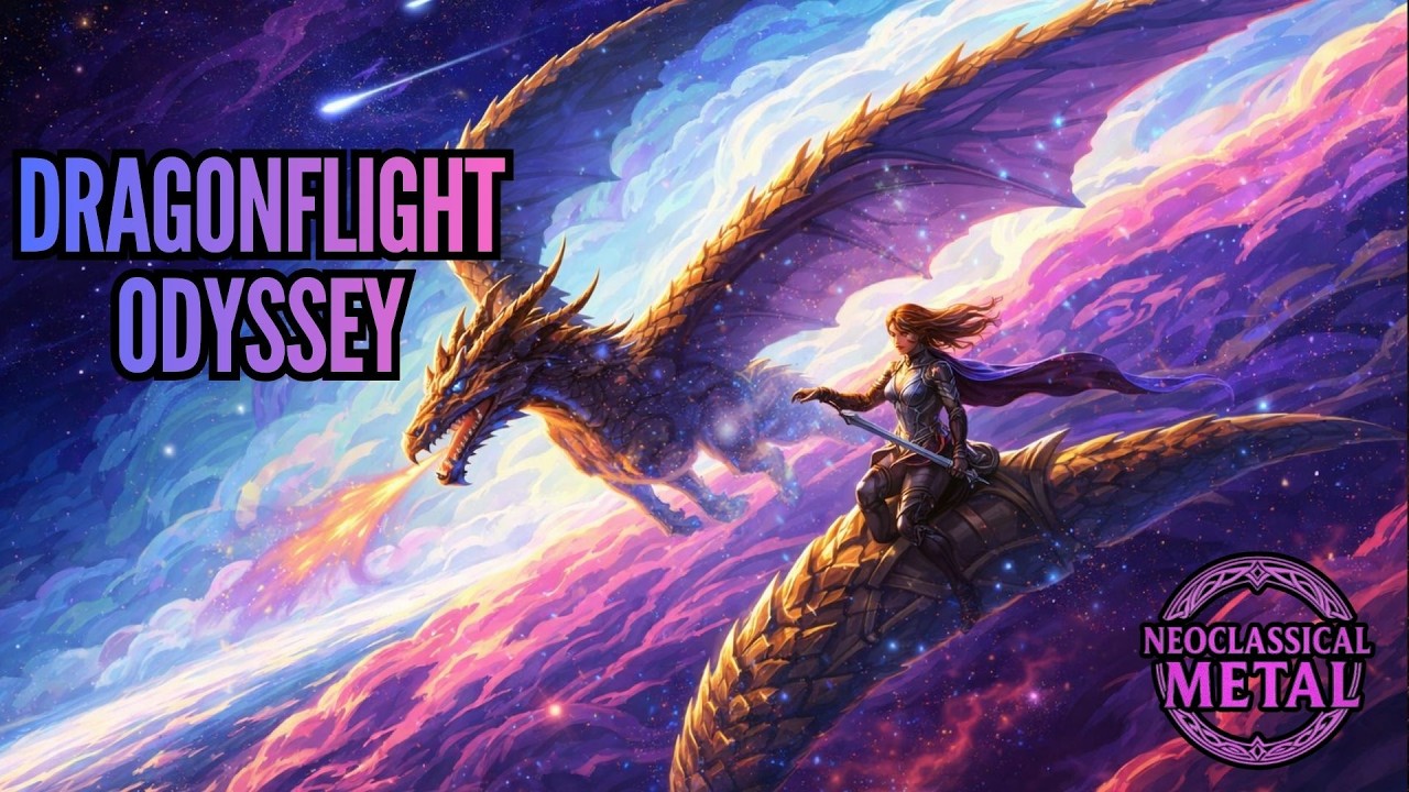 🐉 DRAGONFLIGHT ODYSSEY  | Music and Lyrics | Epic Symphonic Power Metal | Music & Lyrics🐉