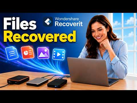 Thumbnail for How to Recover Lost Files from External Drive on Mac with Wondershare Recoverit Tutorial