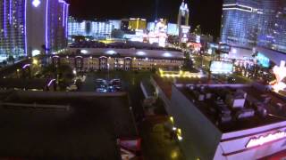 Dji phantom above the Vegas lights