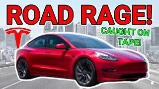 Tesla Road Rage Caught On Tape (Real Dash Cam Footage)