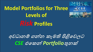 SL Equity Guide 068 - Different Portfolios for Different Risk Profiles of Investors #SLEquityGuide