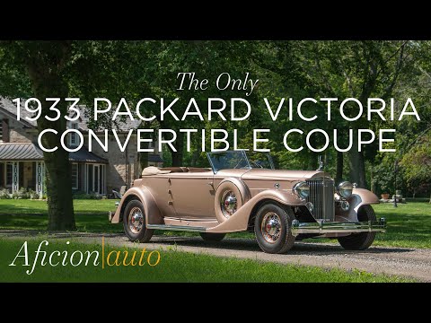 Aficion|auto – The Only 1933 Packard Victoria Convertible Coupe