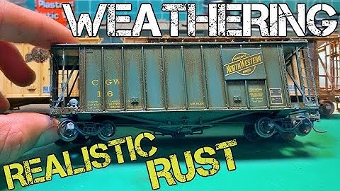 Realistic Rust - EASY Weathering Tutorial for Model Freight Cars