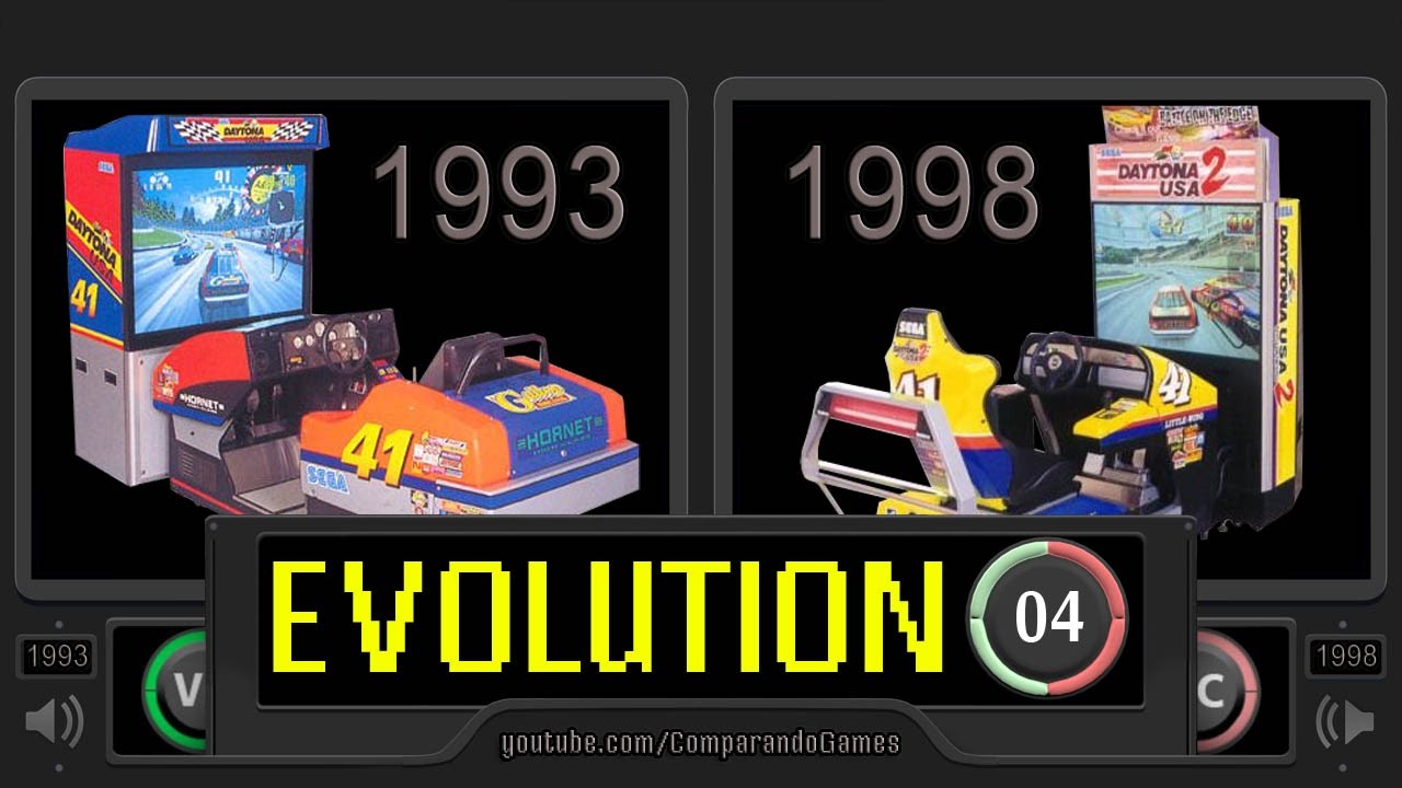Evolution [04] Daytona USA vs Daytona USA 2 - Side by Side