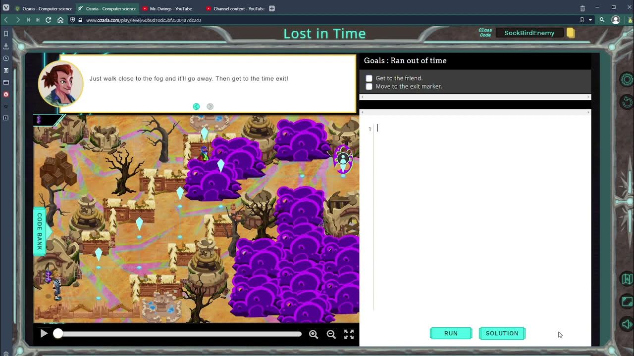 Ozaria - Javascript - Chapter 3 - Module 4 - Lost In Time - YouTube