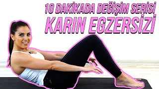 10 Dakikada Vücut Değişim Serisi - Karin Egzersizi Ders 2 - Tuğçe İrtem
