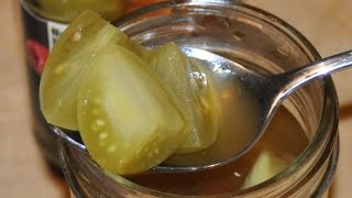 Quick Pickled Spicy Green Tomatoes - Cooking by DKS