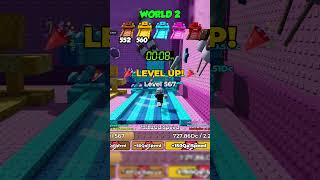 World 2 treadmill 10 second Level up Challenge #roblox #robloxshorts