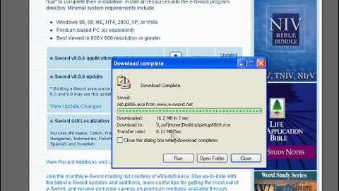 How to use a Sword : E-Sword 101 Part 1/3