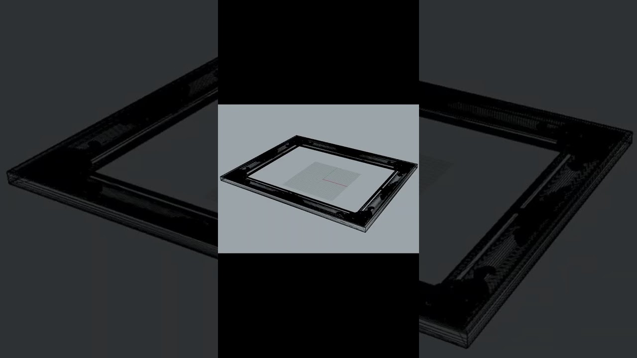 Ornate Baroque Picture Frame STL File – 3D Model for CNC and 3D Printing