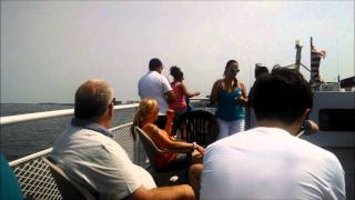 Ride on the MBTA Inner Harbor Ferry (Route F4) Charlestown to Long Wharf