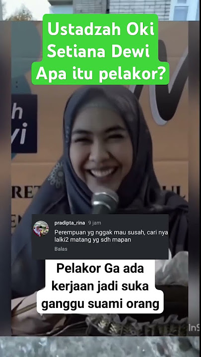 Ustadzah Oki Setiana Dewi said that home wreckers have nothing to do, that's why they bother othe...