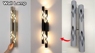 How To Make A Wall Lamp From Pvc Pipe
