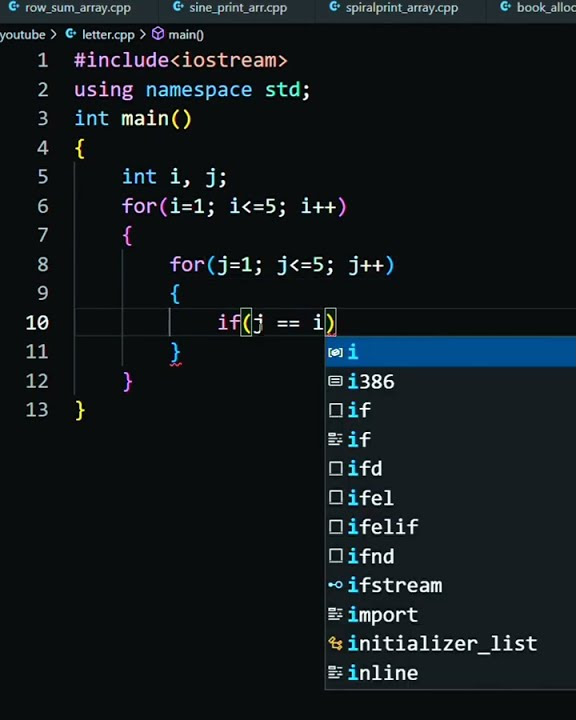 Star pattern 🌟 to print letter X in C++ #programming #coding #shorts # ...