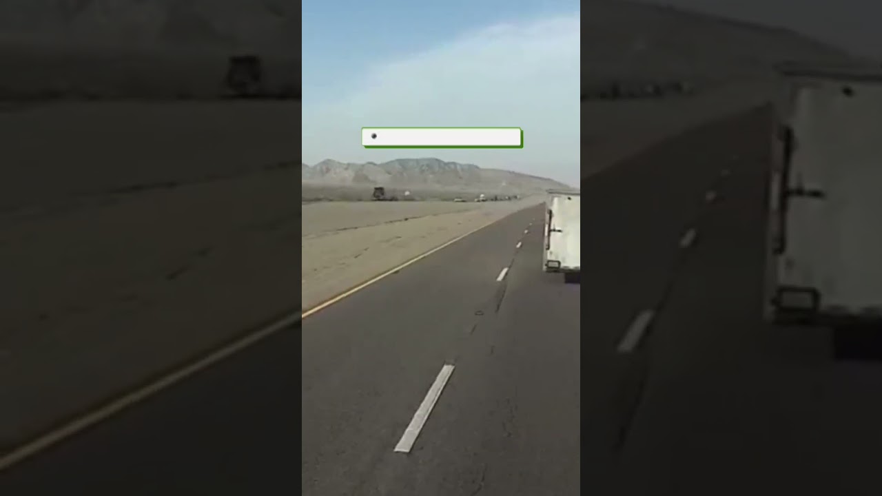 Trailer roof quits going down Highway 