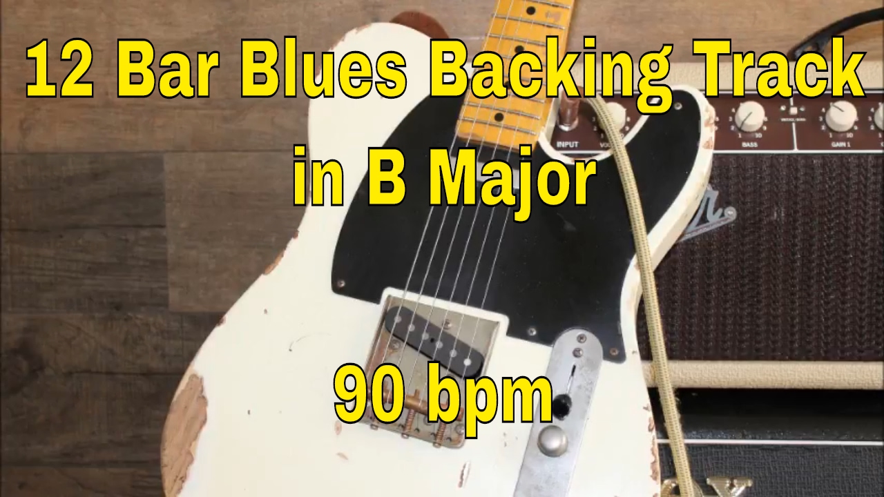 12 Bar Blues Shuffle Backing Track in B Major. 90 bpm - YouTube