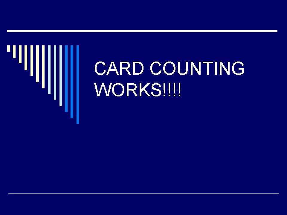 Blackjack Card Counting Works YouTube