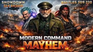 Modern Command Mayhem: Battles 209–220 Sped-Up Run! | Season 14 Showdown Rewards 🏆