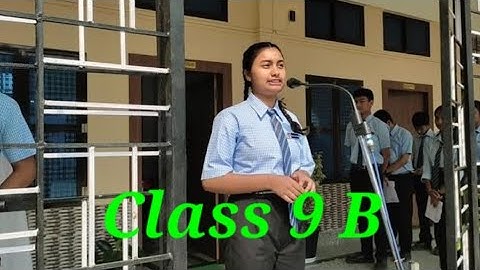 Assembly conducted by Class  9B , 2023