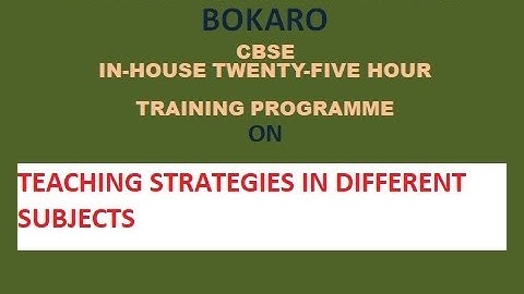 TEACHING STRATEGIES IN DIFFERENT SUBJECTS (video 20220215 133130) KENDRIYA VIDYALAYA NO 3 BOKARO