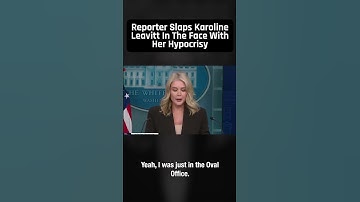 Reporter Slaps Karoline Leavitt In the Face With Her Hypocrisy