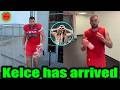Travis Kelce returned to practice with his teammates after a vacation with Taylor Swift in NYC