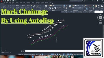 How to Mark RD-Station-Chainage at Alignment in AutoCad I RDS Autolisp I Chainage Mark-CR Autolisp I