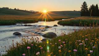 Warm Sunset River Ambience | Relieve Stress, Anxiety & Insomnia