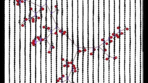 A 2.5 keV radiation damage cascade simulation in graphite
