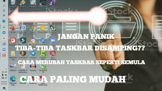 Cara Memindahkan Menu Taskbar Kesemula | Windows 10 screenshot 4