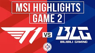 T1 vs BLG Highlights Game 2 | MSI 2024 Upper Bracket R2 | T1 vs Bilibili Gaming