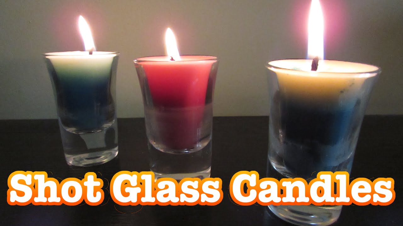 Make Your Own Shot glass candles YouTube