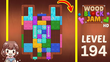 Wood Block Jam Level 194 Solution Walkthrough