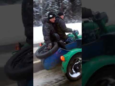 Мотоцикл#урал #покатушки зимой#shorts