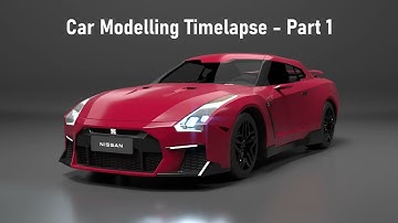3D Car Modeling Timelapse - Blender: Part 1/6