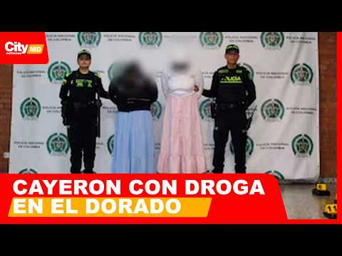 Así descubrieron la DR0GA que dos mujeres llevaban oculta bajo sus faldas en El Dorado |ArribaBogotá