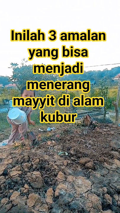 3 amalan yang bisa menjadi penerang mayyit di alam kubur #quotes #nasehat #alamkubur #shortvideo