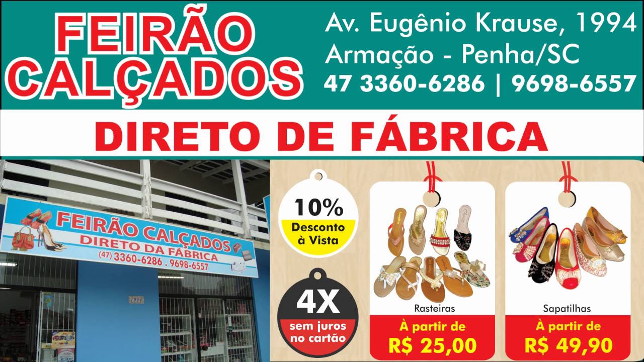 Feirão Calçados - Direto de Fábrica - Penha/SC - YouTube