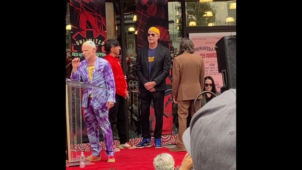 Red Hot Chili Peppers Star ceremony with Woody Harrelson YouTube