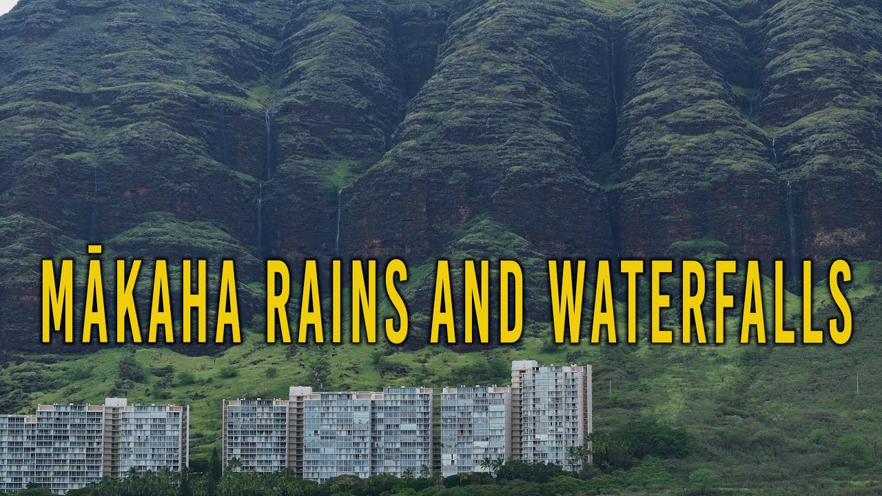 Makaha Valley Waterfalls After the Rain 🌧️ Stunning Drone Footage in Hawaii