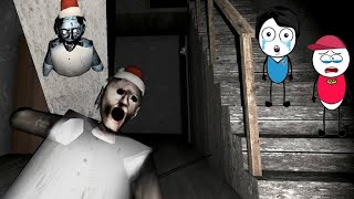 Granny game short film escape from granny horror and scary house🏠🏠🏠🏠
