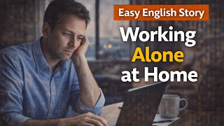 Working From Home Felt Lonely | Simple English Story | English Listening Practice #story