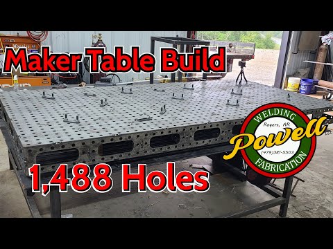 DIY Welding table using a Shop Sabre CNC (Maker Table Files)