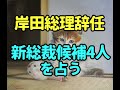タロット占い　岸田総理辞任―新総裁候補４人を占う