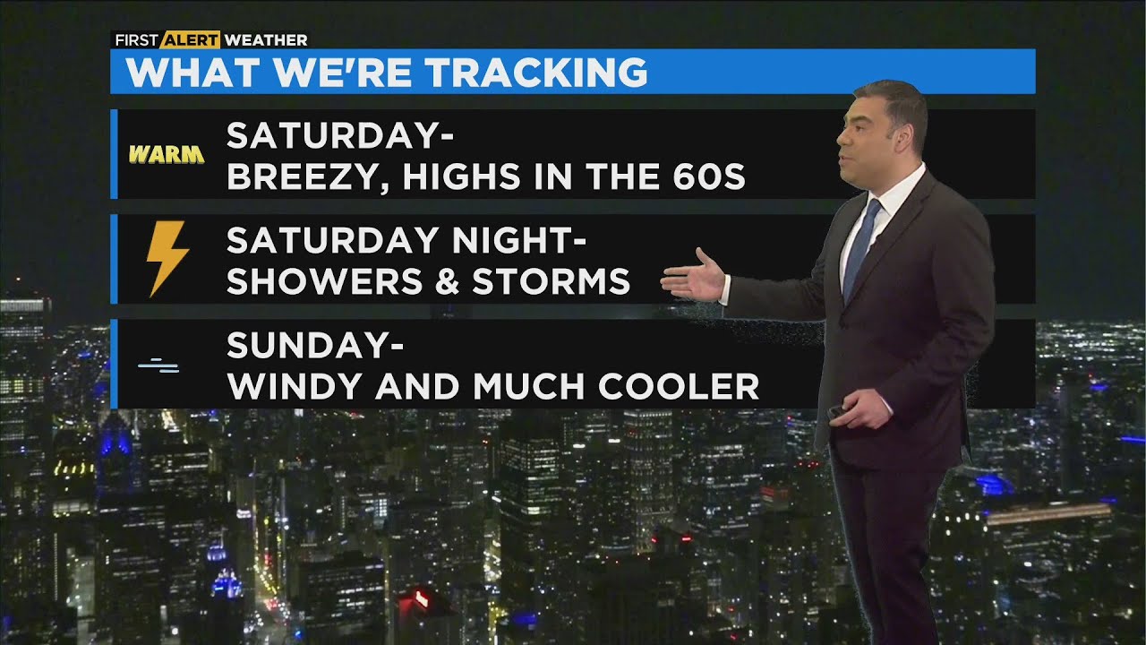 Chicago First Alert Weather: Warm And Breezy Saturday, Rain Saturday ...
